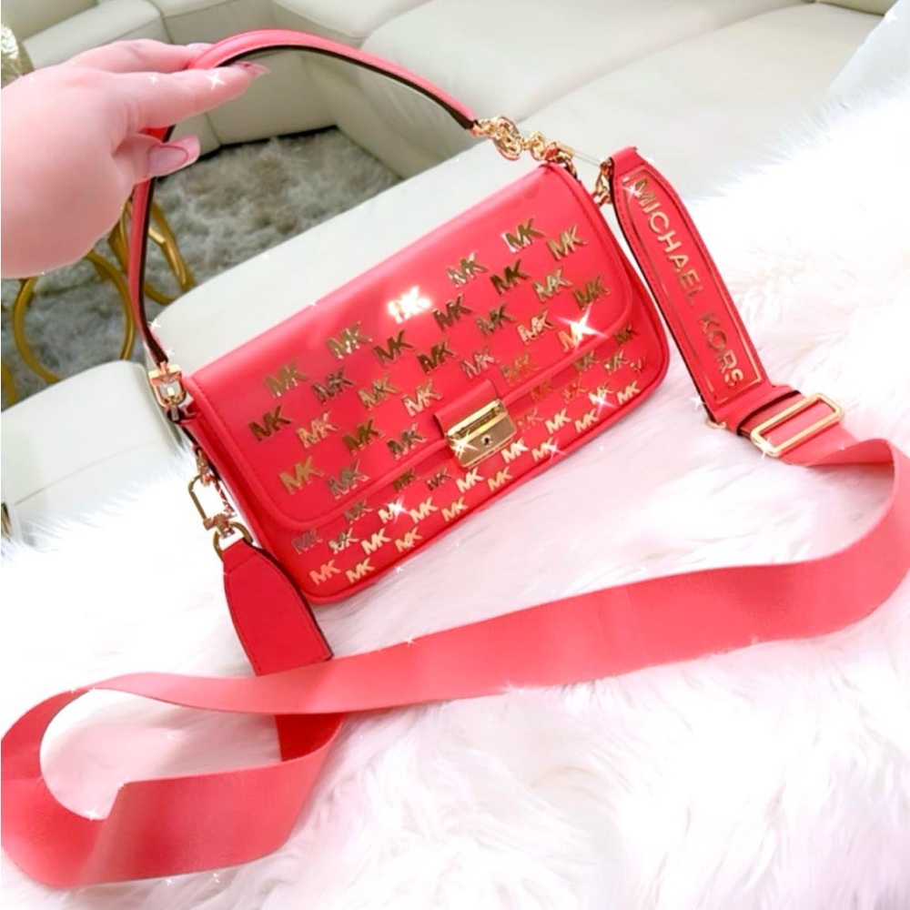 Michael KORS Coral crossbody gold studded